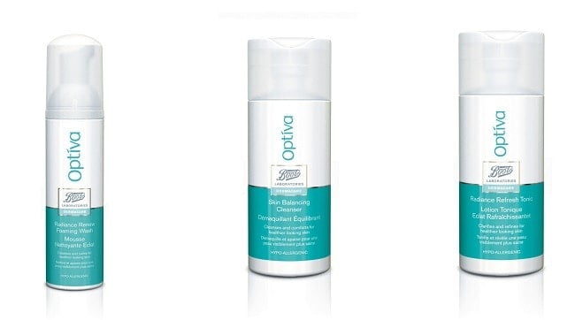 Optiva, la nueva línea de los laboratorios Boots 2 optiva limpiar