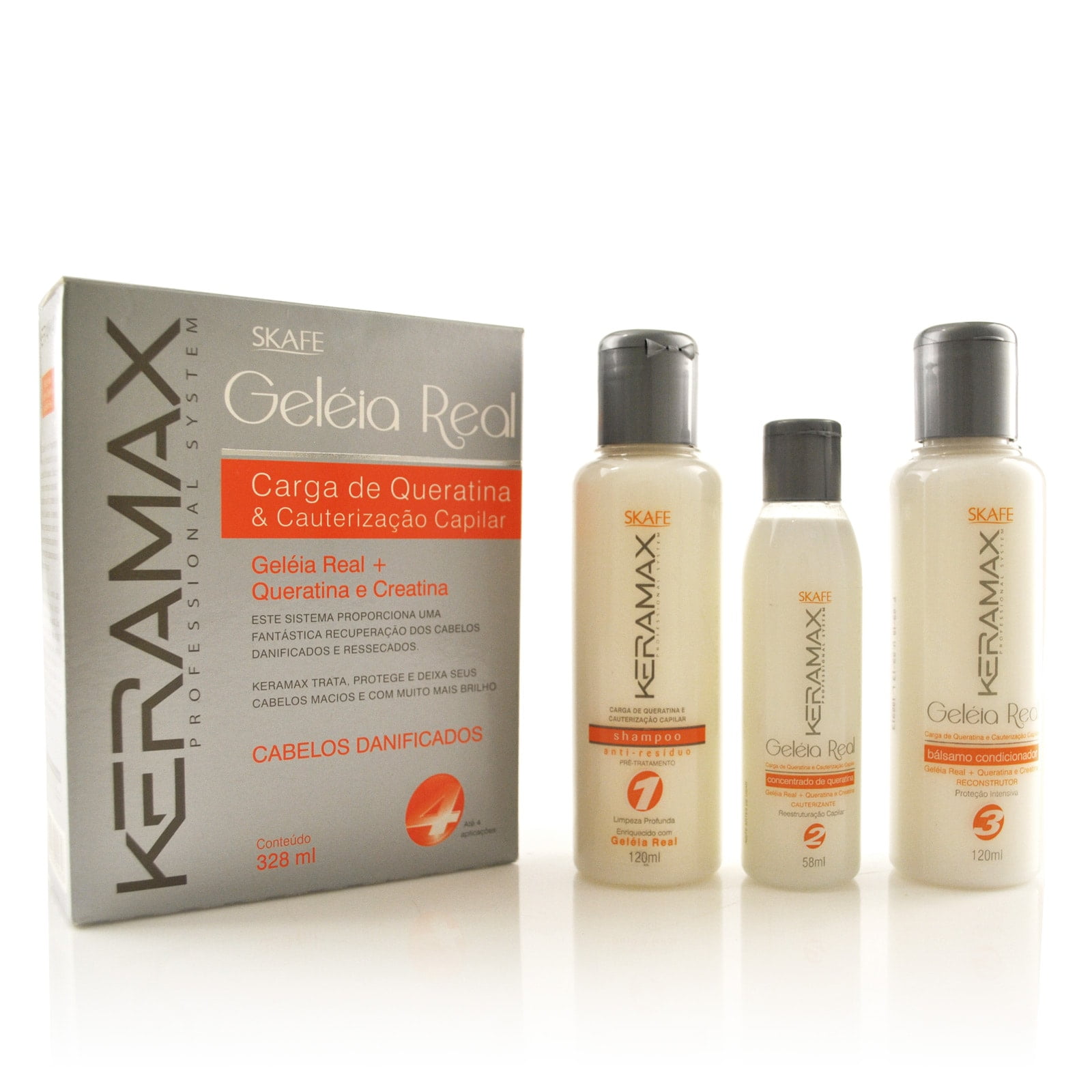 keramax geleia real carga de queratina e cauterização capilar